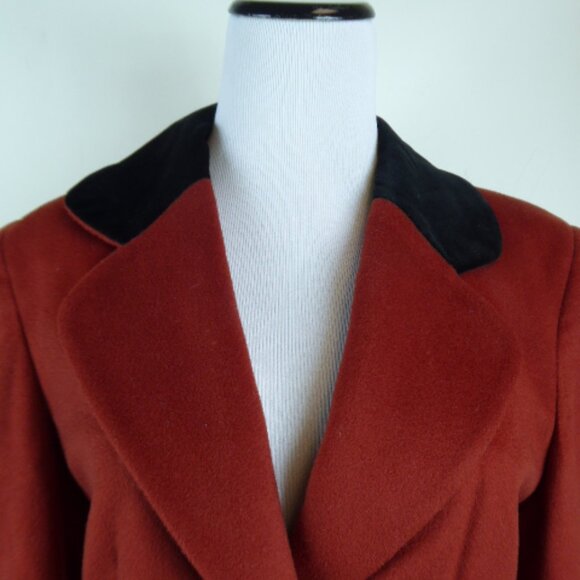 HENRY WHITE IRELAND classic cashmere Chesterfield Equestrian blazer 10 Vintage - Picture 3 of 9